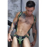 Breedwell Harnais Singlet Transistor Noir-Vert neon